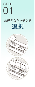 STEP01 お好きなキッチンを選択